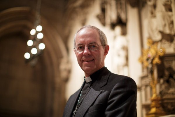 Justin Welby, Archbishop of Canterbury, last year at Trinity Church, Wall Street, New York. (Richard Perry/The New York Times)